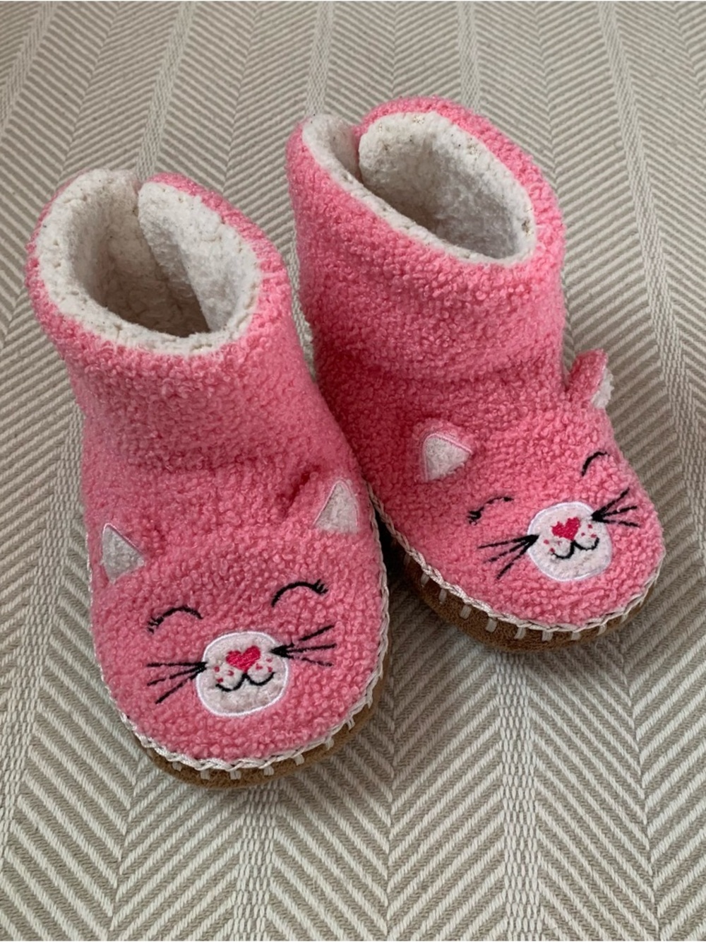 Hannah Andersson kitty slippers-9/10T